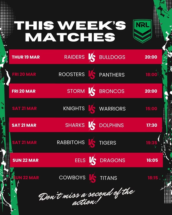 Featured image for “NRL Action This Week at Ourimbah RSL”