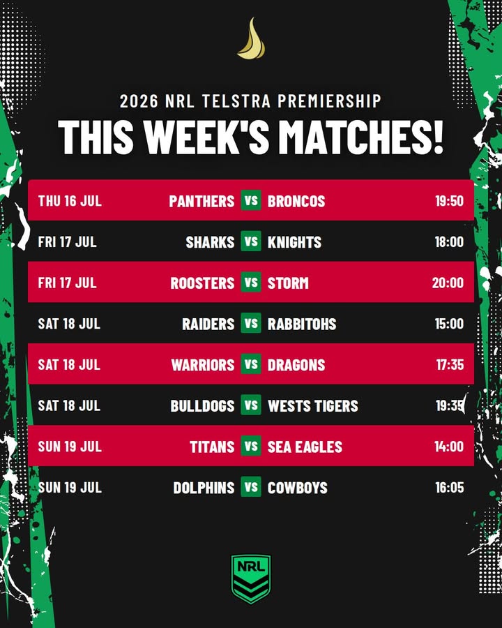 Featured image for “This Week’s NRL Matches Shown Live at Ourimbah RSL”