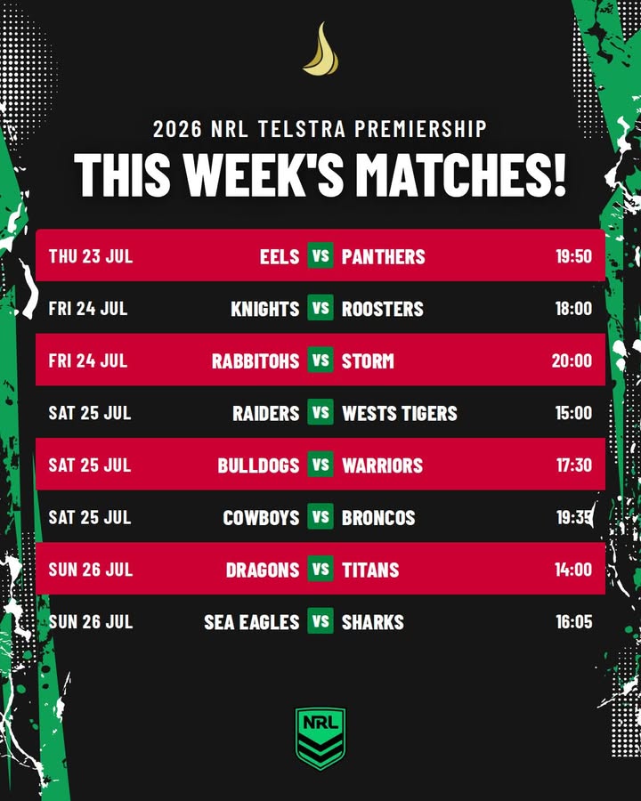 Featured image for “Watch Every NRL Match Live This Week at Ourimbah RSL”