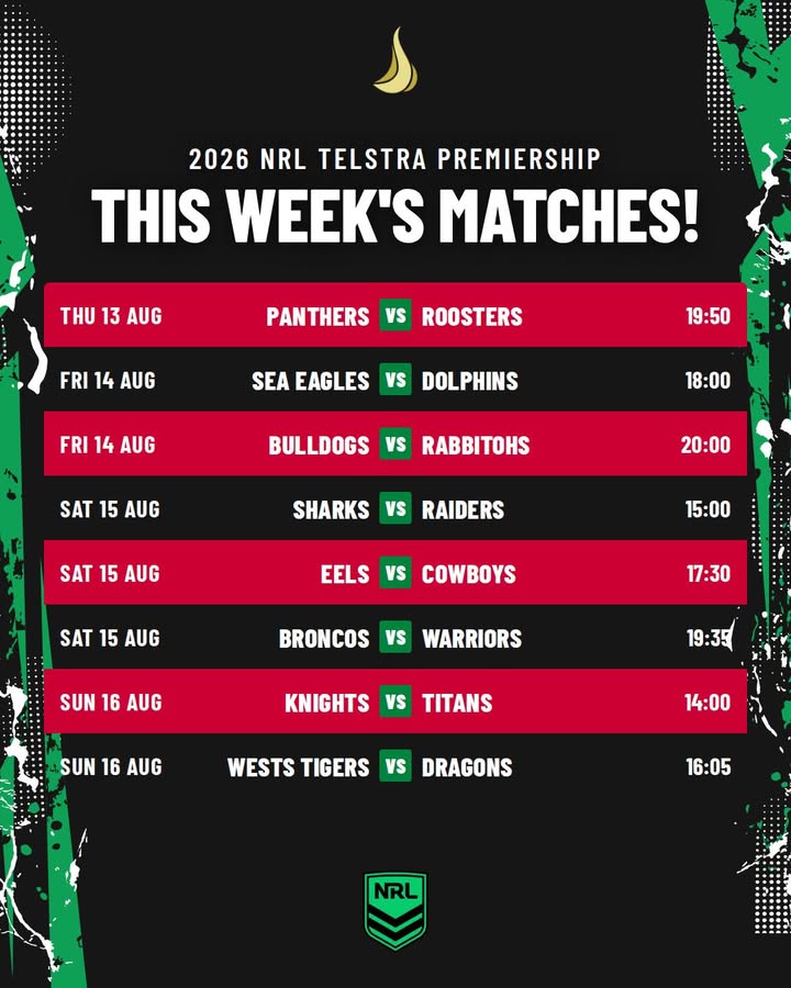 Featured image for “This Week’s NRL Matches to Watch at Ourimbah RSL”