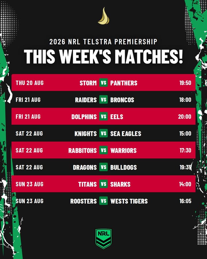 Featured image for “This Week’s NRL Matches Live at Ourimbah RSL”