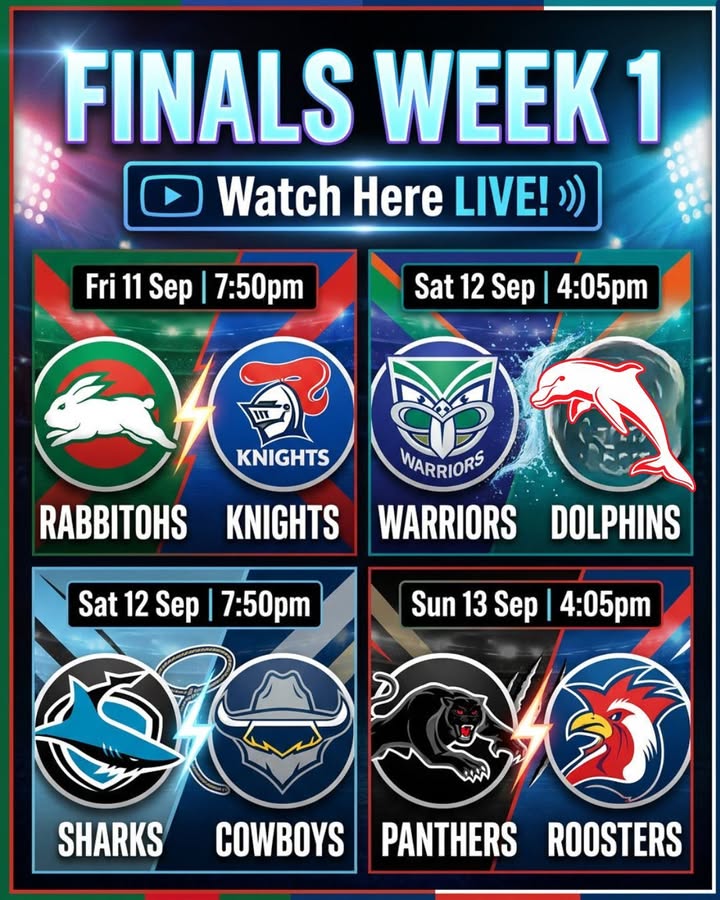 Featured image for “NRL Finals Week 1 Live on the Big Screen at Ourimbah RSL”